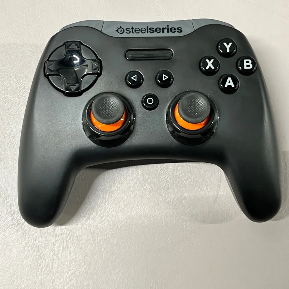 SteelSeries Black and Orange Gaming Controller